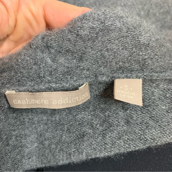 Cashmere Addiction Grey Open Cardigan - Picture 3 of 4